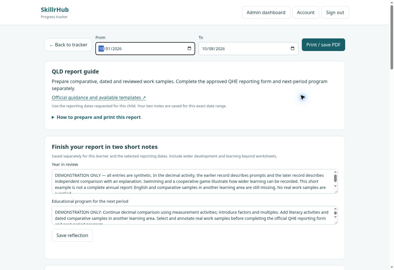 Live tracker demo: review jurisdiction prompts and reporting notes. Synthetic sample data.